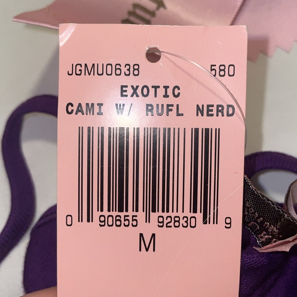 💜Vintage Juicy Loves Nerds Cami with Ruffle - Picture 10 of 10